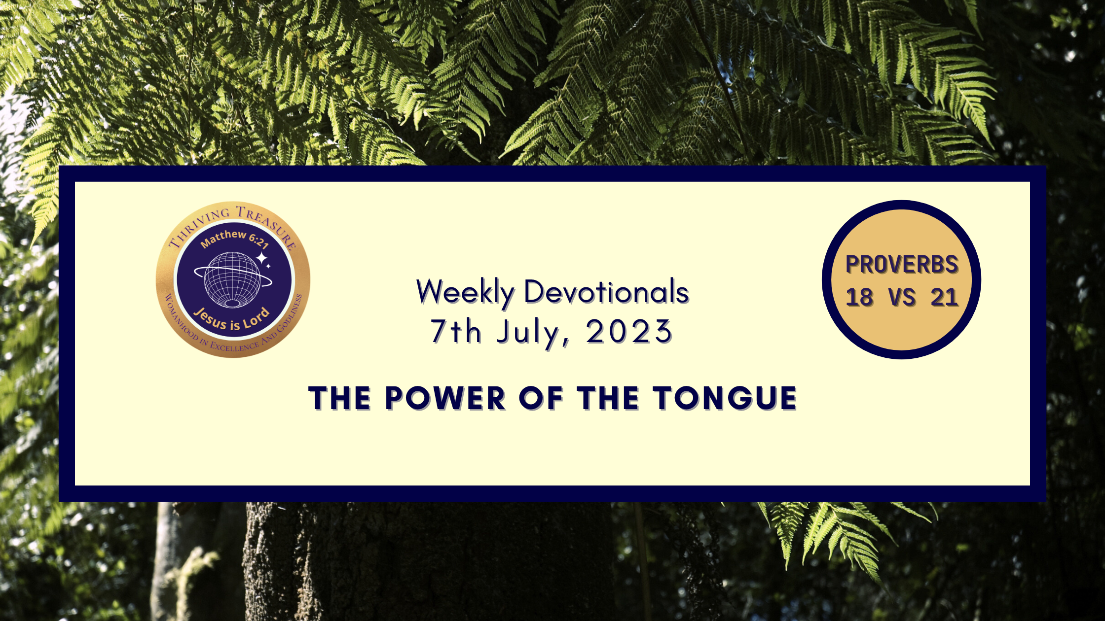 Read more about the article THE POWER OF THE TONGUE