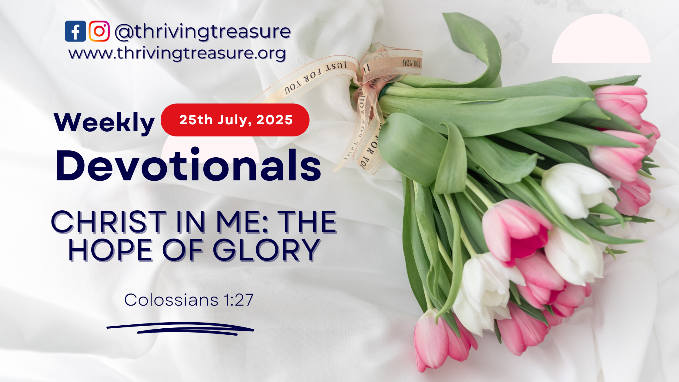 You are currently viewing CHRIST IN ME: THE HOPE OF GLORY