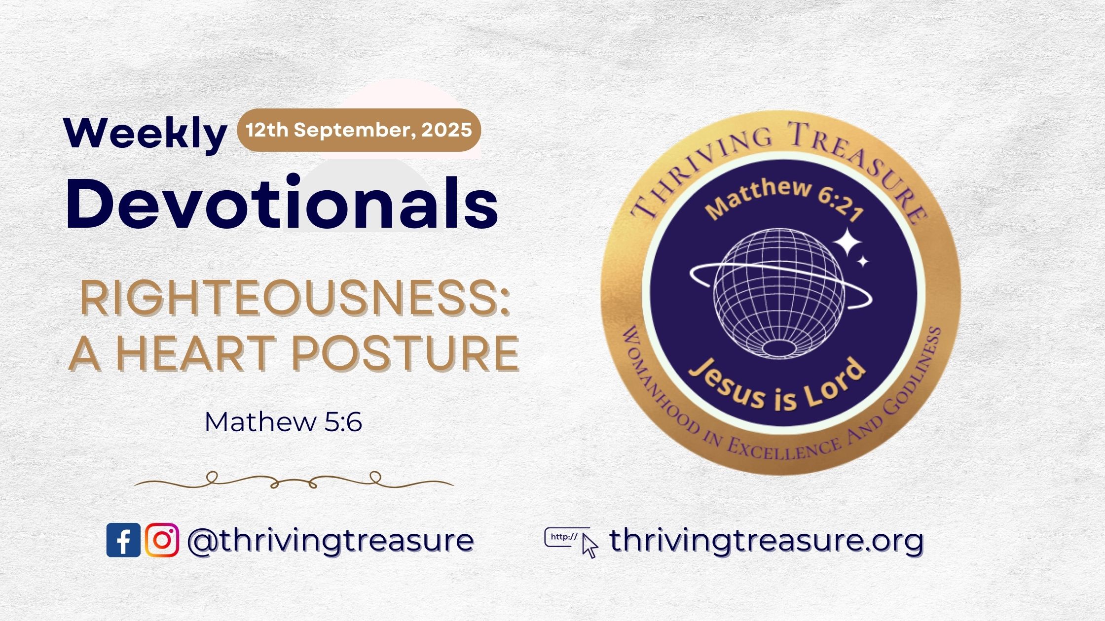 You are currently viewing RIGHTEOUSNESS: A HEART POSTURE