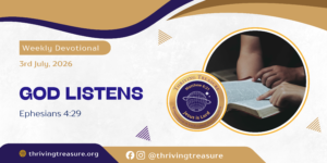 Read more about the article GOD LISTENS