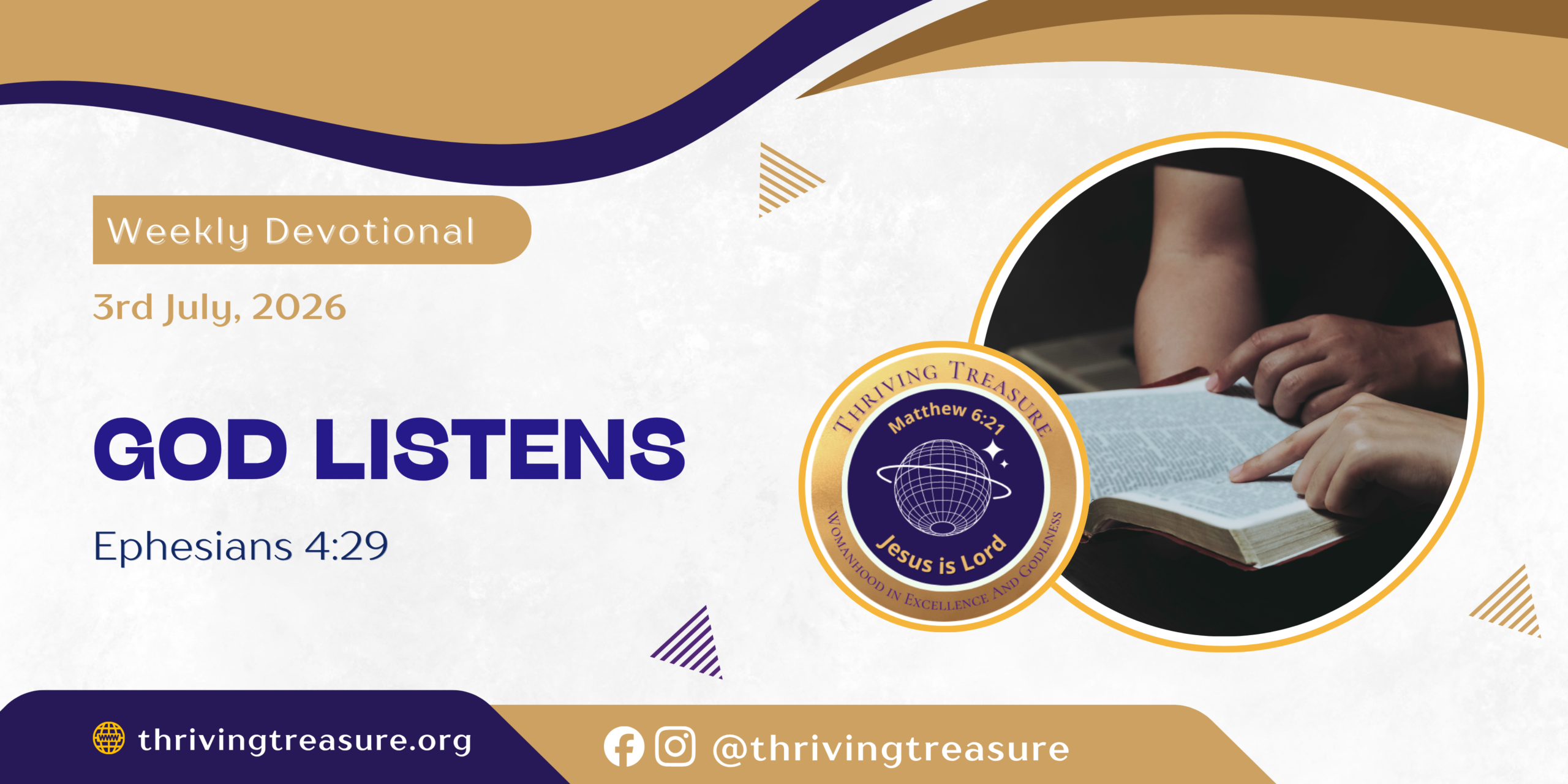 Read more about the article GOD LISTENS